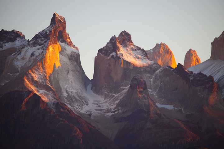 Sun-Kissed Mountain Peaks