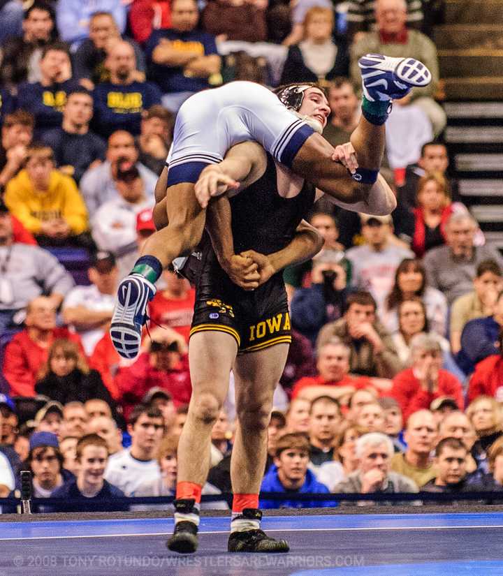 Brent Metcalf during the 2008 NCAA Finals
