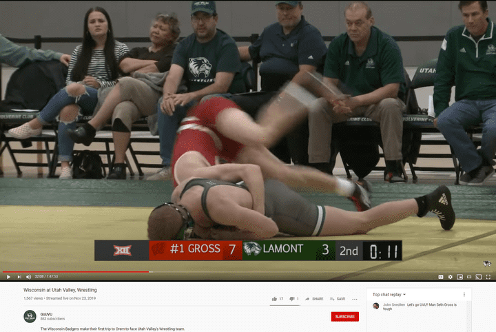 Seth Gross hits a roll thru skull crusher tilt